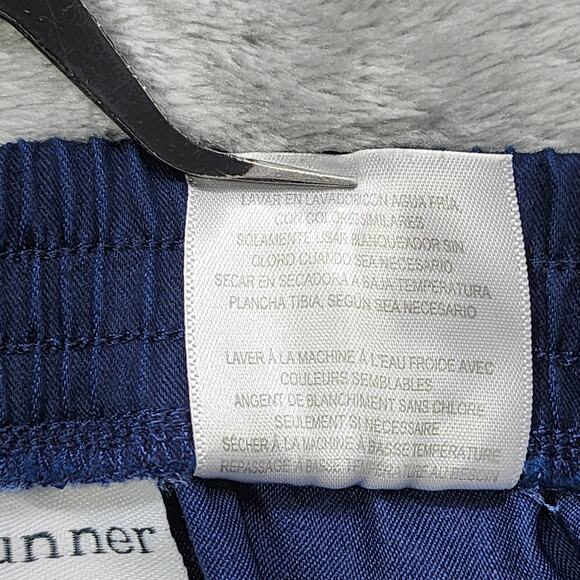 Vintage Alfred Dunner Pants Womens 14 PETITE Blue Pull On High Rise Tapered Leg - Picture 5 of 10